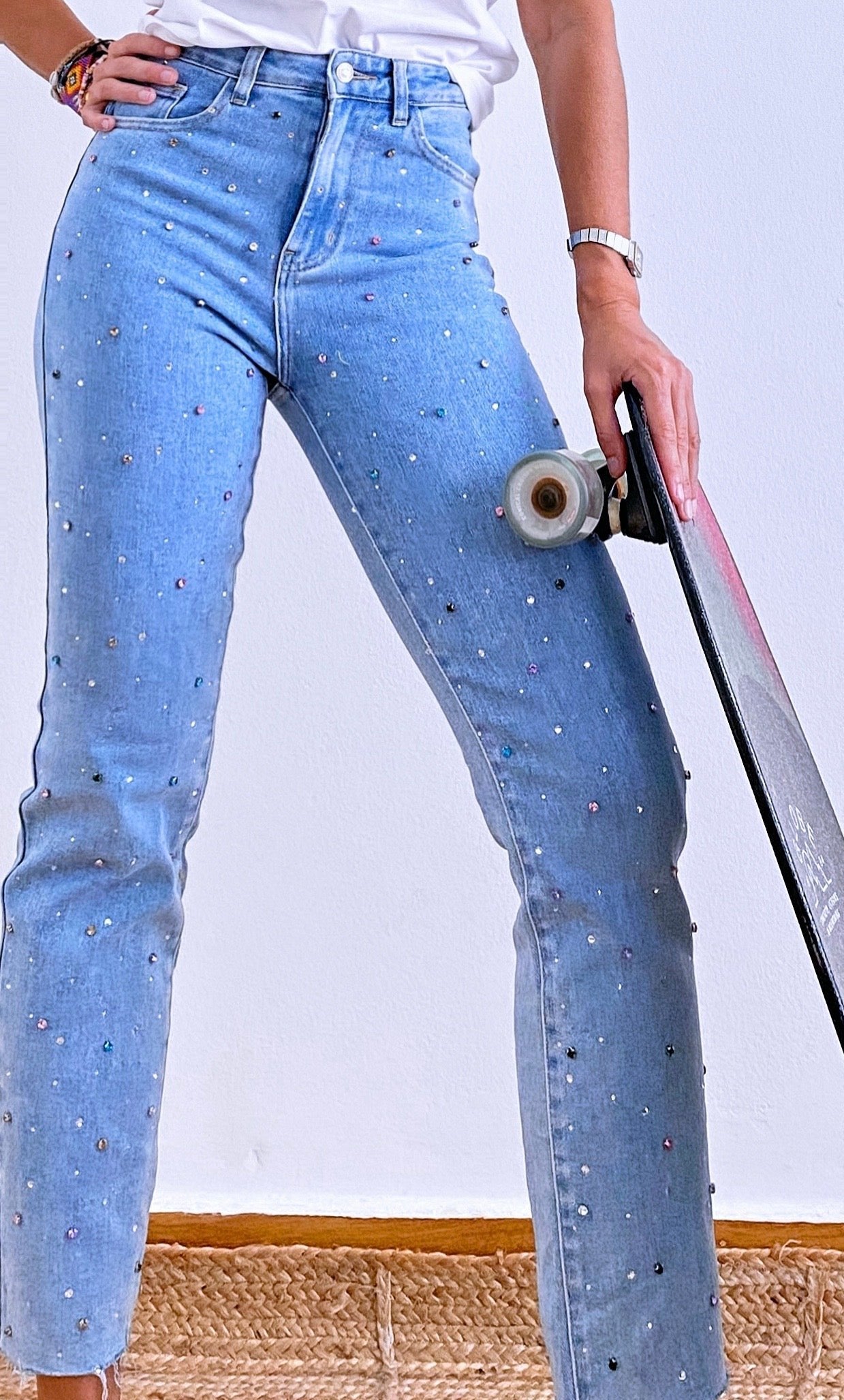 GRACE RHINESTONES JEANS