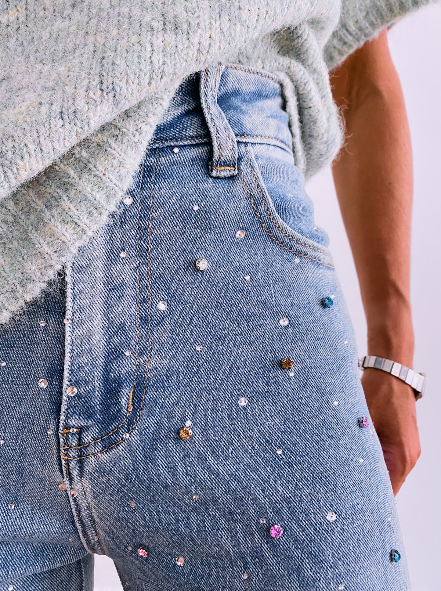 GRACE RHINESTONES JEANS