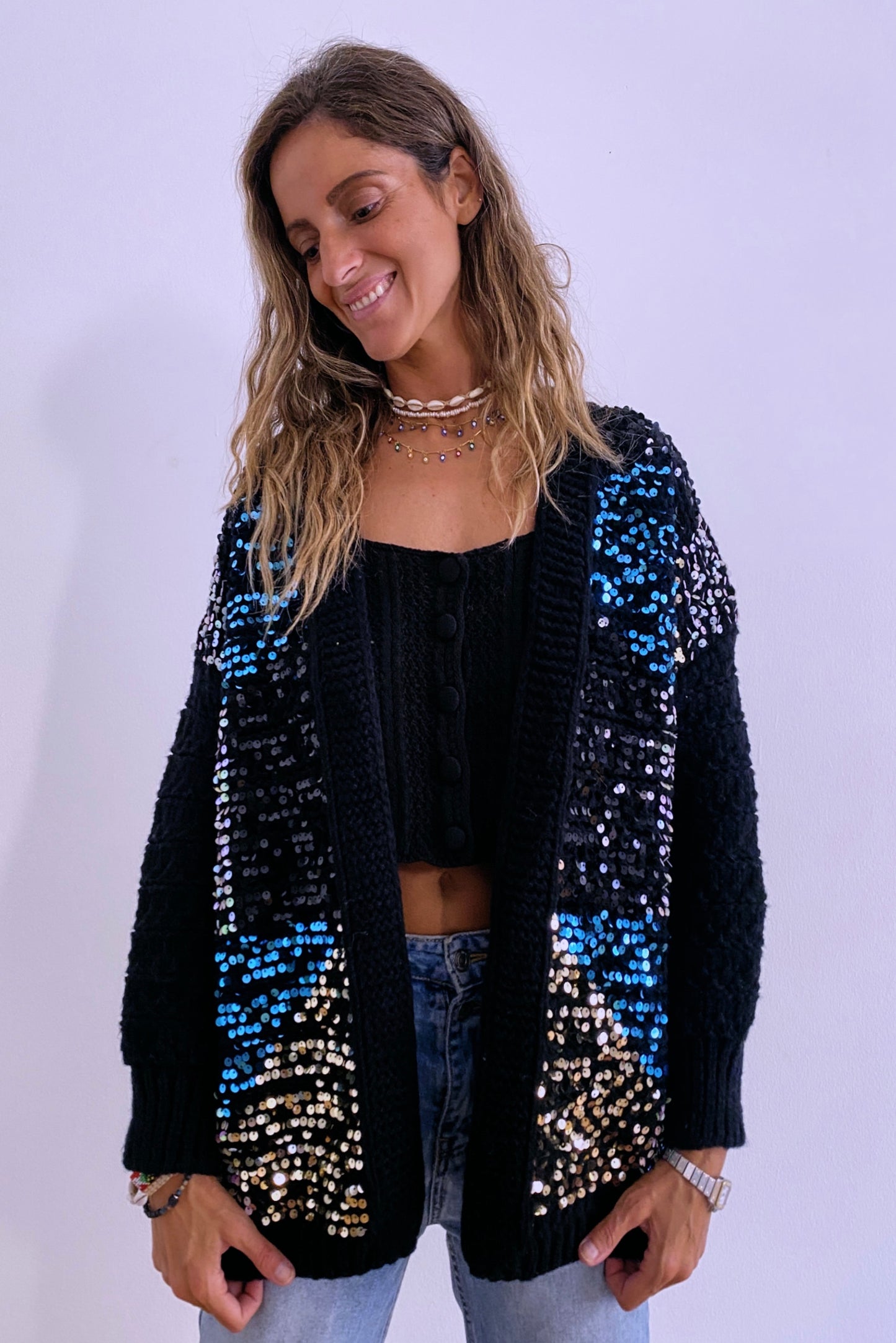 ALINE SEQUINS CARDIGAN