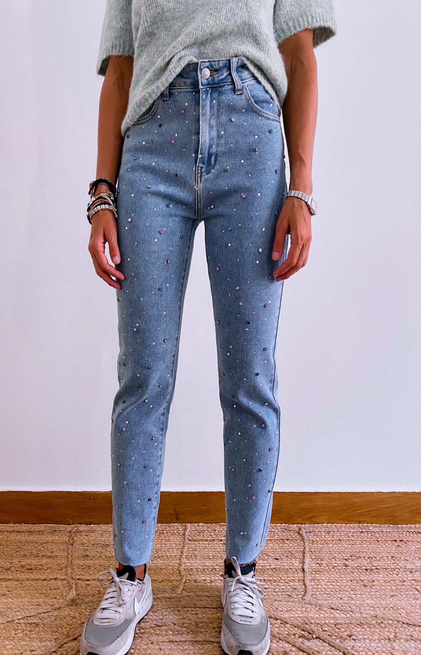 GRACE RHINESTONES JEANS