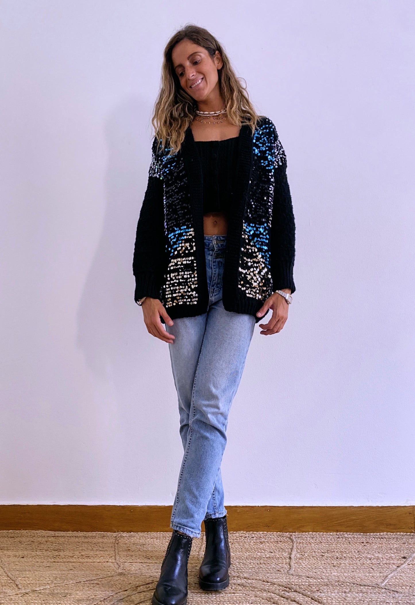 ALINE SEQUINS CARDIGAN